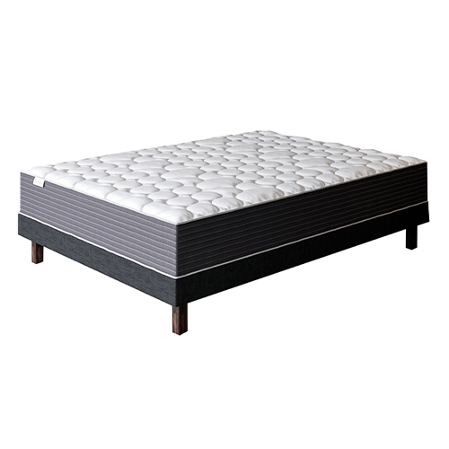 Ensemble matelas ressorts ensachés + sommier 140x190cm Spring Plus Hbedding - Mousse haute densité et ressorts ensachés