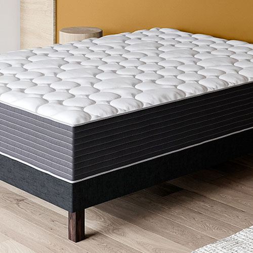 Ensemble matelas ressorts ensachés + sommier 180x200cm Spring Plus Hbedding - Mousse haute densité et ressorts ensachés