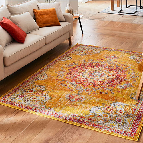 Tapis vintage Jaune 160x230cm - Rhys