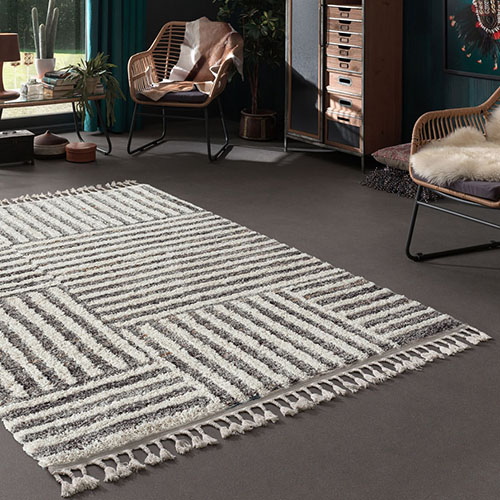 Tapis vintage gris 200x290 cm - Mateo