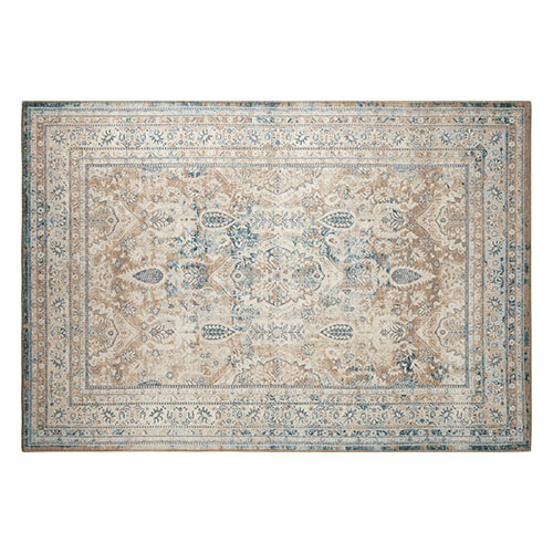 Tapis vintage bleu 80x300 cm - Abby