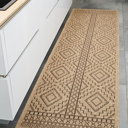 Tapis aspect Jute à motifs 60x180 - Izia