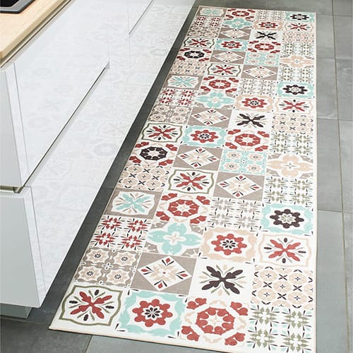 Tapis de cuisine carreaux de ciment multicolore Multi 80x300 - Celaya