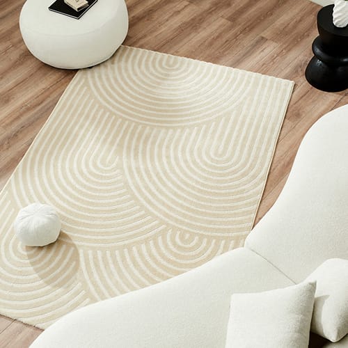 Tapis relief beige 200x290 - Martina