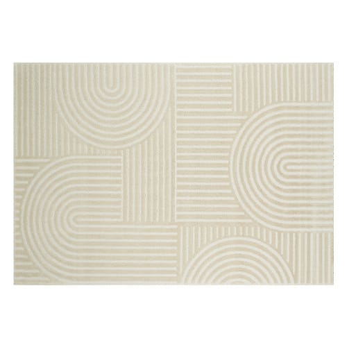 Tapis relief Ecru 160x230 - Dora