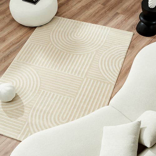 Tapis relief Ecru 160x230 - Dora