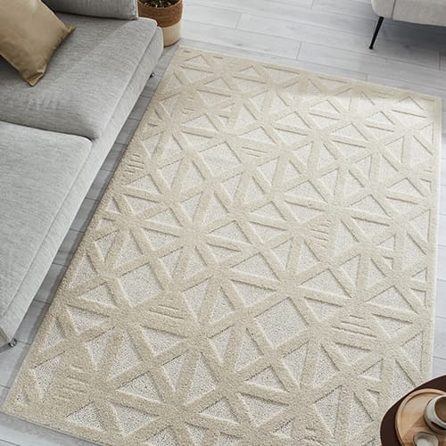 Tapis relief crème 160x230 - Rita