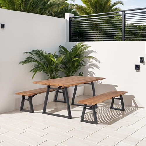 Table de jardin 185cm en teck - Sydney