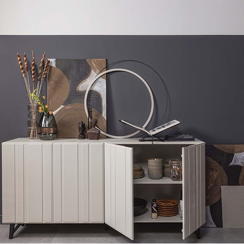 Buffet en pin blanc brumeux 181 cm - Miller