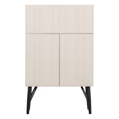 Buffet haut en pin blanc brumeux 90 cm - Miller