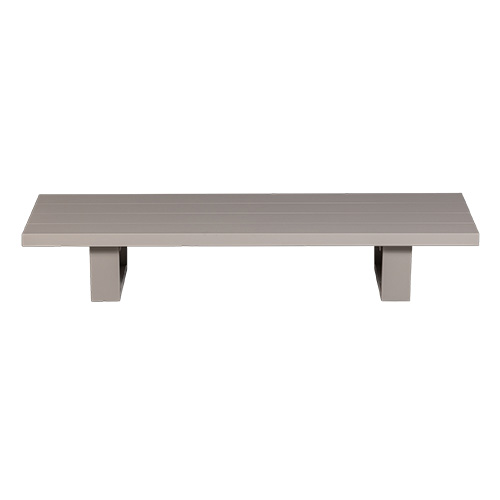 Table basse de jardin en aluminium couleur sable - Bear