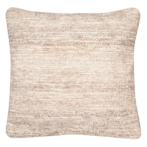 Coussin en tissu bouclé beige 45x45 cm - Wala