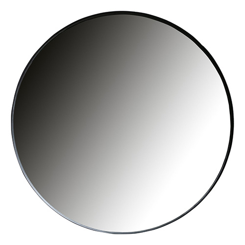 Miroir rond 115 cm en métal noir - Doutzen