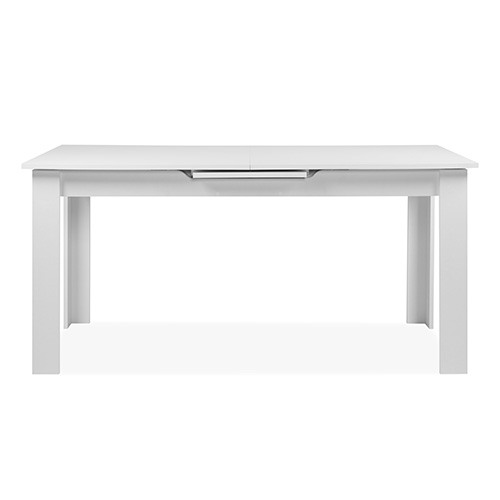 Table à manger extensible 6/8 personnes blanche 160/200 cm - Lars