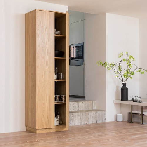 Buffet haut 2 portes en bois FSC 67 cm - Zuma