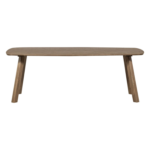 Table à manger ovale en bois foncé FSC 180 cm - Tablo