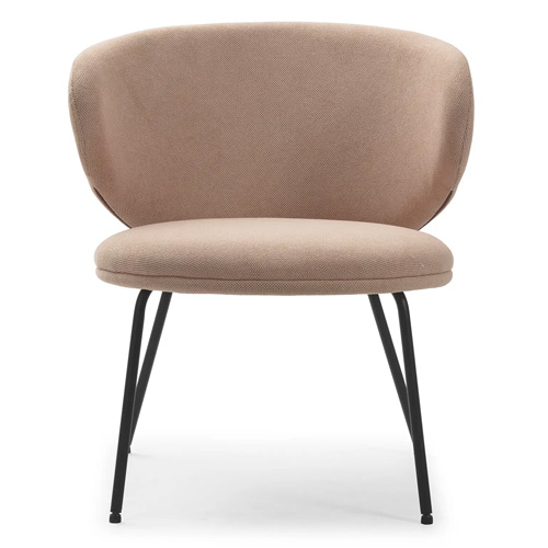 Fauteuil en tissu rose pâle - Cocoon