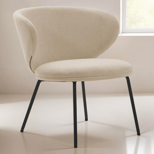 Fauteuil en tissu beige - Cocoon