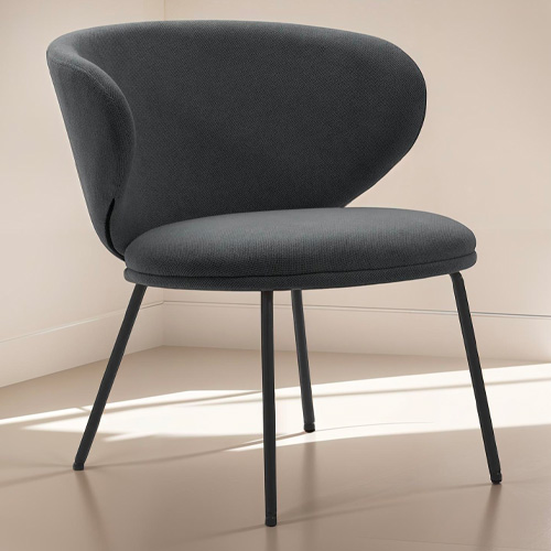 Fauteuil en tissu gris foncé - Cocoon