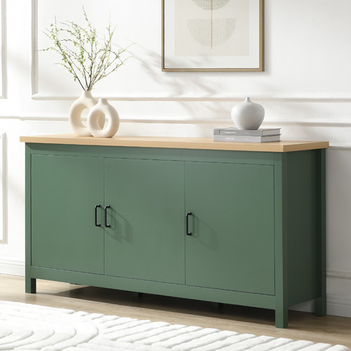 Buffet 3 portes vert 160 cm - Sana