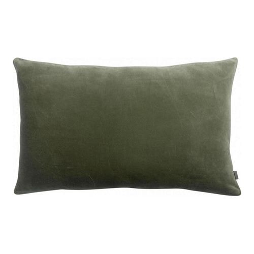 Coussin en velours vert gris 40 x 65 cm - Elise