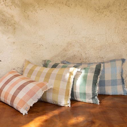Coussin à imprimé terracotta 40 x 65 cm - Kate