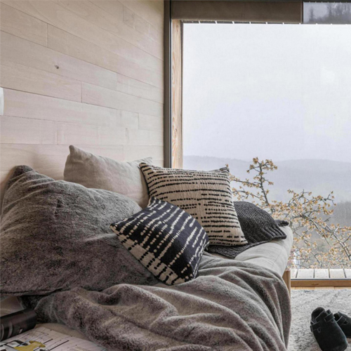 Plaid effet fourrure naturel 130 x 160 cm - Kinta