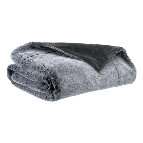 Plaid effet fourrure tonnerre 130 x 160 cm - Kinta