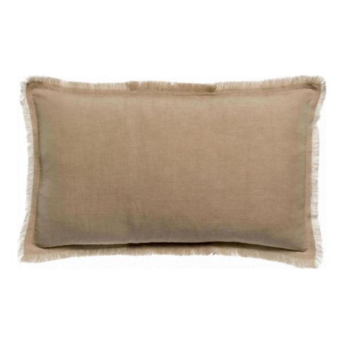 Coussin lin et coton cuivre orange 45 x 45 cm - Laly