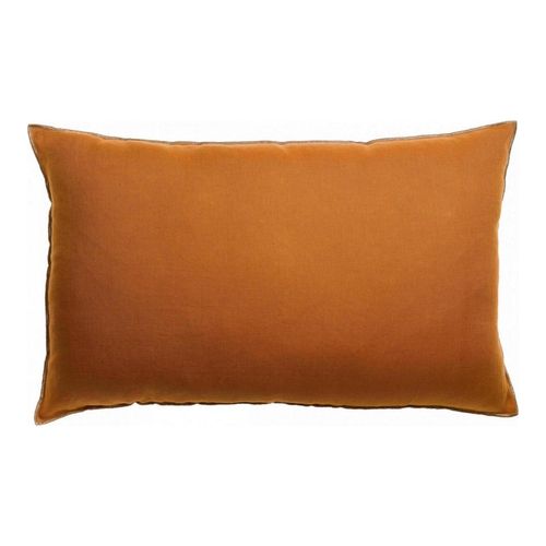 Coussin en lin orange cuivre 40 x 65 cm - Zeff Celeste