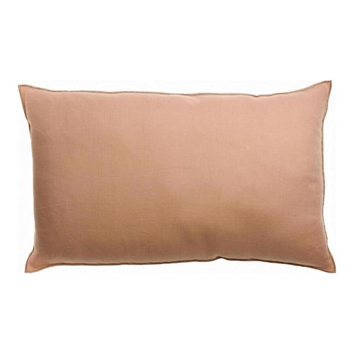 Coussin en lin rose dragée 40 x 65 cm - Zeff Celeste