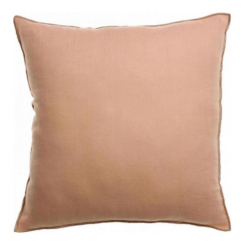 Coussin en lin rose dragée 45 x 45 cm - Zeff Celeste