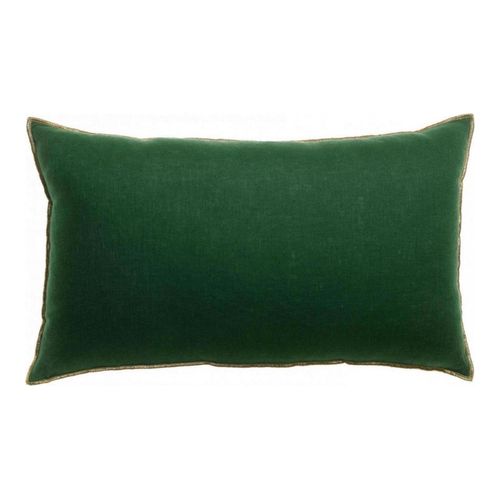 Coussin en lin vert épicia 30 x 50 cm - Zeff Celeste