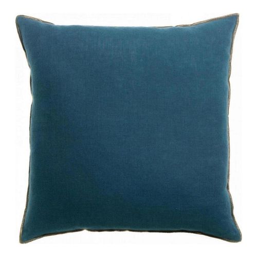 Coussin en lin bleu indigo 45 x 45 cm - Zeff Celeste