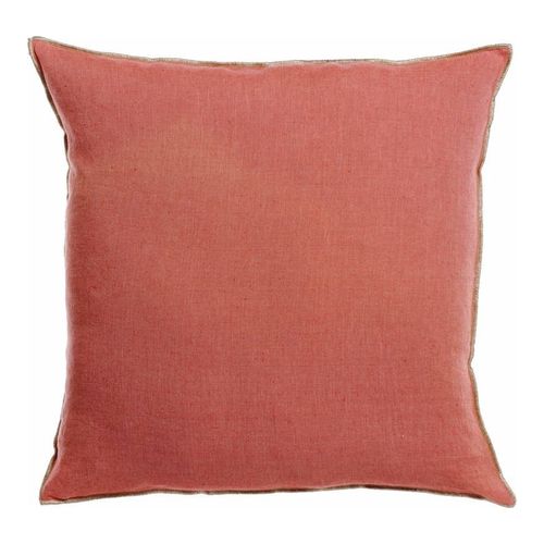 Coussin en lin pêche orange 45 x 45 cm - Zeff Celeste
