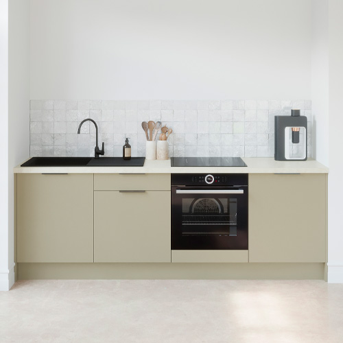 Meubles bas de cuisine - L. 245 cm - vert sauge - Luzia