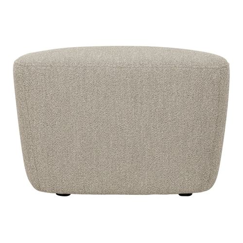 Pouf tissu bouclé design arrondi - Lofty