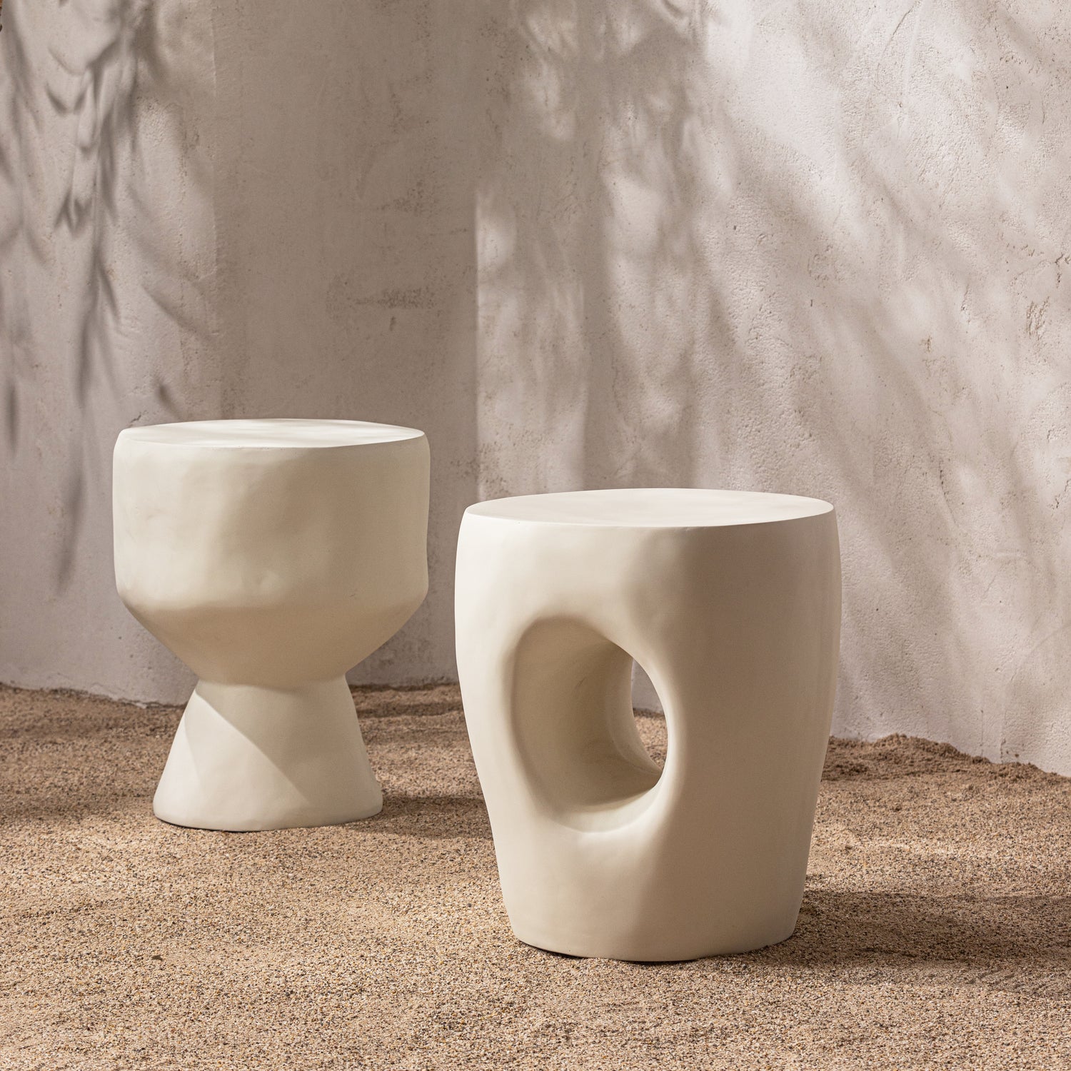 Table d’appoint organique en polymère renforcé - Mica