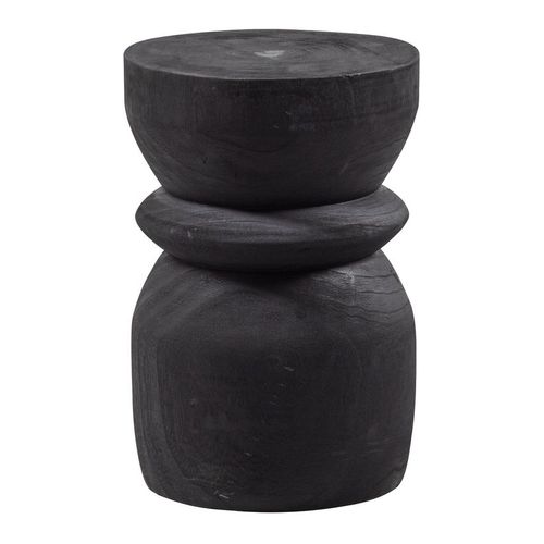 Tabouret en bois noir - Bikkel