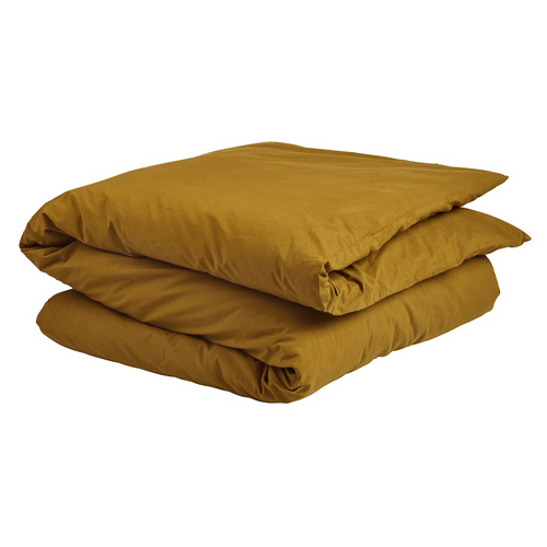 Housse de couette en coton bio Jaune 140 x 200 cm - Celeste