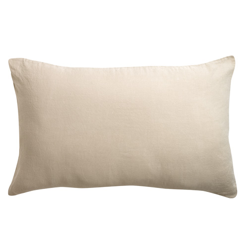 Lot de 2 Taies d'oreiller en chanvre ecru 50 x 75 cm - Kala