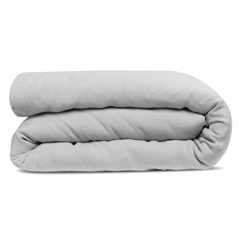 Housse de couette en chanvre Gris 240 x 220 cm - Kala