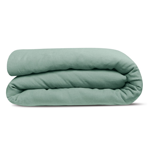 Housse de couette en chanvre Vert 260 x 240 cm - Kala