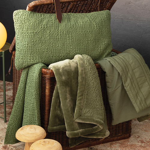 Jeté de lit Vert 220 x 240 cm - Michka