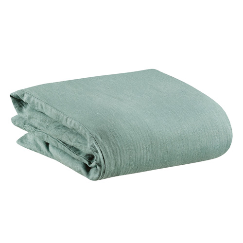 Housse de couette en lin Vert 260 x 240 cm - Zeff