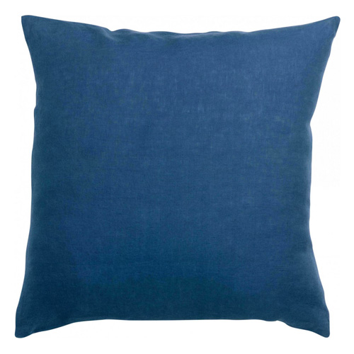 Lot de 2 Taies d'oreiller en lin bleu 65 x 65 cm - Zeff