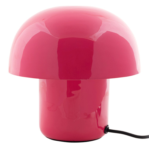 Lampe à poser champignon en métal émaillé rose vif - Fat Mushroom Mini