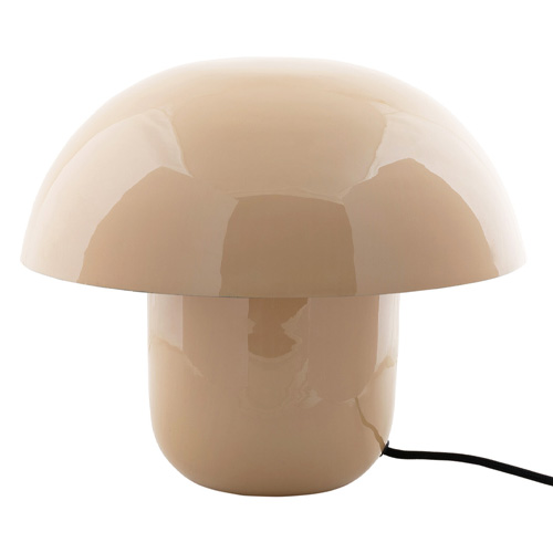 Lampe à poser champignon en métal émaillé brun - Fat Mushroom