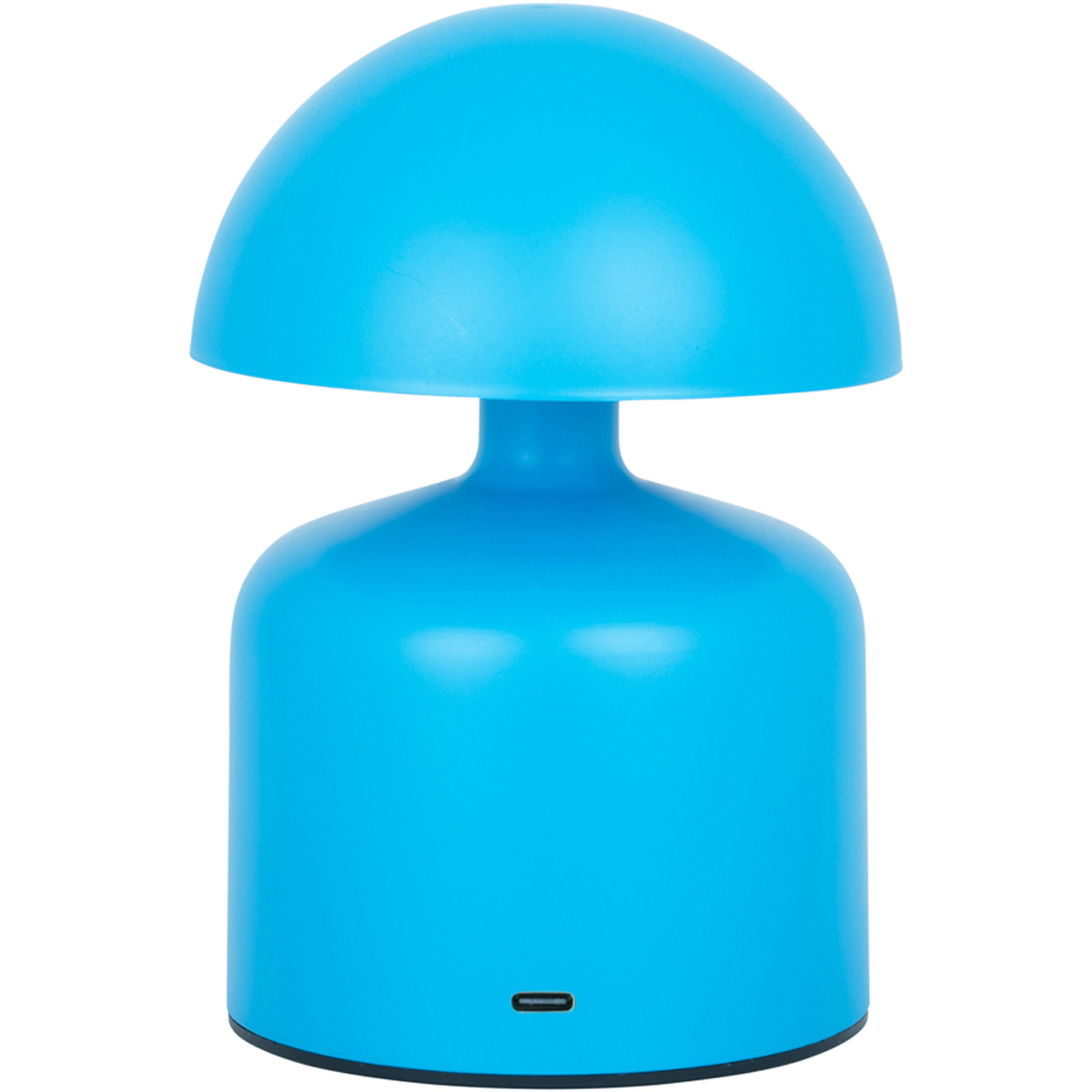 Lampe de table champignon LED en métal bleu - Impetu