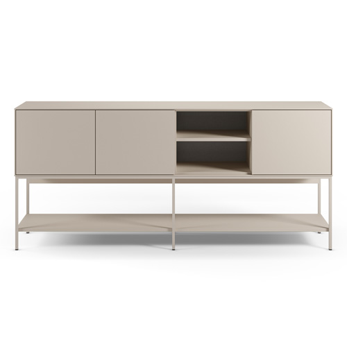 Buffet 3 portes 2 niches beige 180 cm - Zara